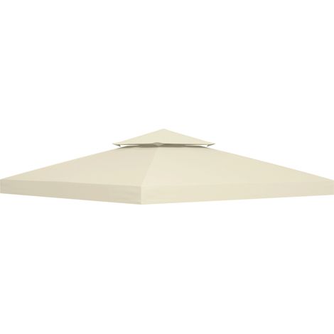 Ersatzdach für Pavillon 3x3 m aus Polyester cremebeige (1/5)