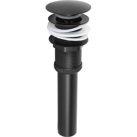 Bonde de lavabo en acier inoxydable avec bouchon de vidange à clapet (1/5)