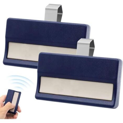 2 pièces Télécommande radio pour porte de garage,Télécommande pour porte de garage,Télécommande radio 433 MHz pour 4330E,4332E,4333E,4335E