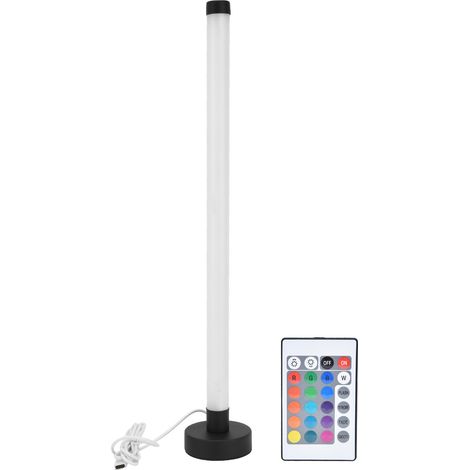 Lampadaire RGB Wi-Fi 16 millions de couleurs, style moderne, télécommande 24 touches, éclairage d'angle vertical pour bureau, restaurant, prise US 100-240 V (1/5)