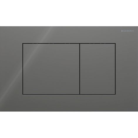 Placca Geberit Sigma40 Square Vetro Lava Doppio Tasto 115.629.JK1 Vetro Lava
