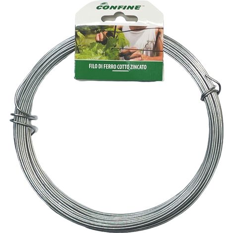 Confine FILO DI FERRO COTTO ZINCATO Ø filo mm.1,30 mt. 20