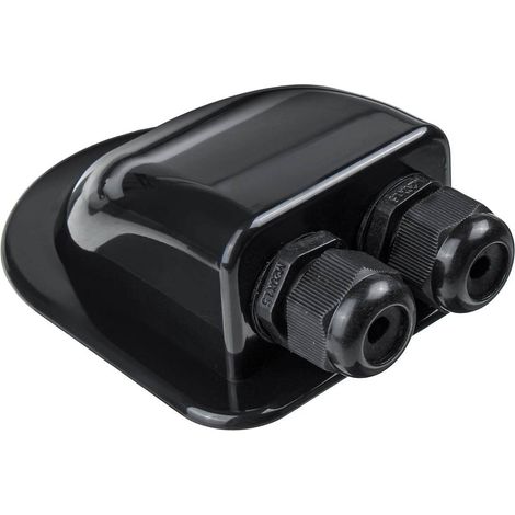 Conduit de toit routier monobloc pour camping-car, bateau et caravane (noir) - 1194cm
