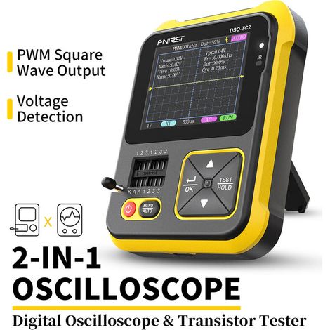 Oscilloscope numerique a ecran couleur TFT LCR metre Generateur de Signal avec batterie au Lithium integree, retro-eclairage LCD Enseignement des tests de bricolage electronique (1/5)