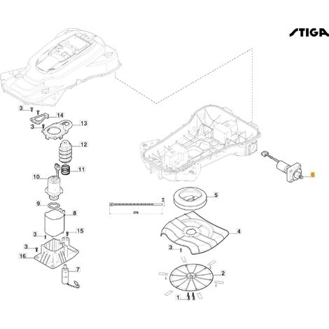 ORIGINAL STIGA a3000 rtk Roboter Rasenmäher Mäher 381395007/0