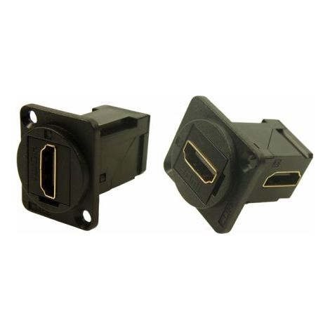 Connecteur HDMI traversant RS PRO Femelle Traversée de panneau 19 voies 35 x 26 x 31 mm Angle droit ( Prix pour 1 )