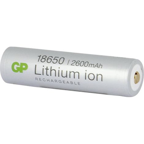 Gp Batteries Blister 1 Batteria Ricaricabile Ioni di Litio 18650 2600 mAh 26FP (1/5)