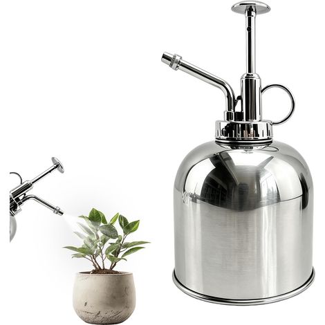 Arrosoir Plante Interieur: 0.45 L Petit Arrosoir en Acier Inoxydable, Arosoires Intérieur pour Arroser Facilement Les Fleurs, Les Plantes Et Les Arbres (Argent) (1/5)