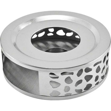 Scalda-teiera in acciaio inox con portacandele rotondo – Scalda-tè e caffè, termoisolante per il latte, per uso domestico