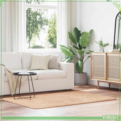 Tapis Shaggy - FAFEISY - NAVARRA - Beige - 120 x 170 cm - Polyester antidérapant (1/5)