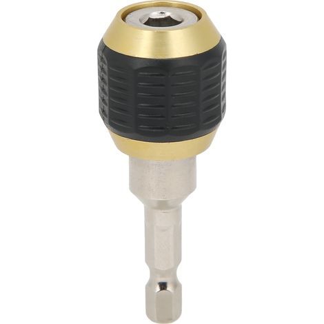Quick-change adapter for electric drill, 1/4" connector, hex shank, retractable converter tool, 60 mm / 2.4" (1/5)