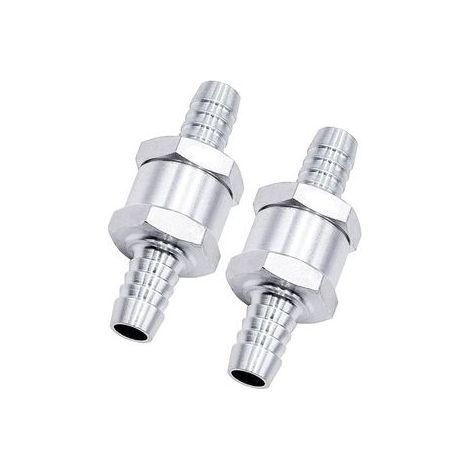 Lot de 4 clapets anti-retour en aluminium diamètres 6,8,10,12 mm – Vanne unidirectionnelle pour essence diesel ou eau, universelle pour auto bateau et engin agricole (1/4)