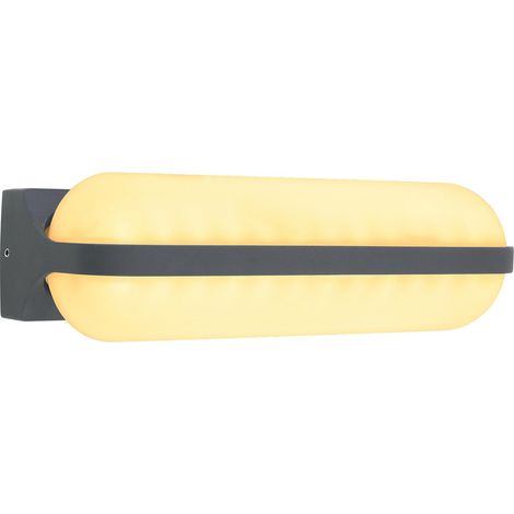 Lampe d'extérieur LED Applique murale anthracite Applique de maison en aluminium Lampe de jardin, IP54, 20W 1270Lm blanc chaud, LxLxH 10x26x6,1 cm (1/5)