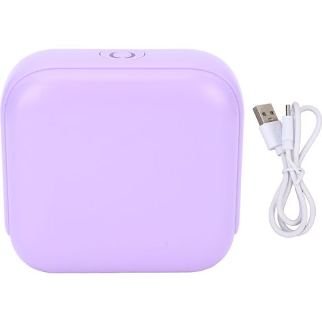 Imprimante d'étiquettes thermiques Portable Bluetooth sans encre Photo pour bureau à domicile école Violet (1/5)