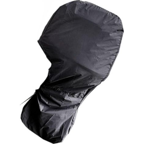Housse de moteur hors-bord 420D imperméable en tissu Oxford avec cordon de serrage pour le soleil, la pluie, la poussière, le stockage en plein air, protection UV noire (60 100 CV) (1/5)