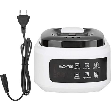 Chauffe-Cire 500ml pour Cire de Paraffine, Dure et Molle, Chauffe Cire Epilation Fonte Rapide avec Thermostat Réglable et Affichage Numérique (1/5)