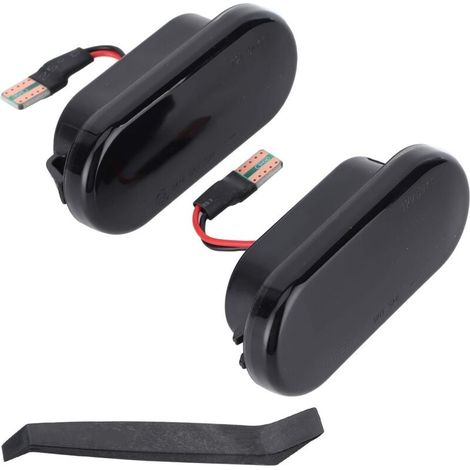 2 pièces LED feux de position latéraux garde-boue clignotant lampe Modification de voiture adapté pour Bora fumé (1/5)