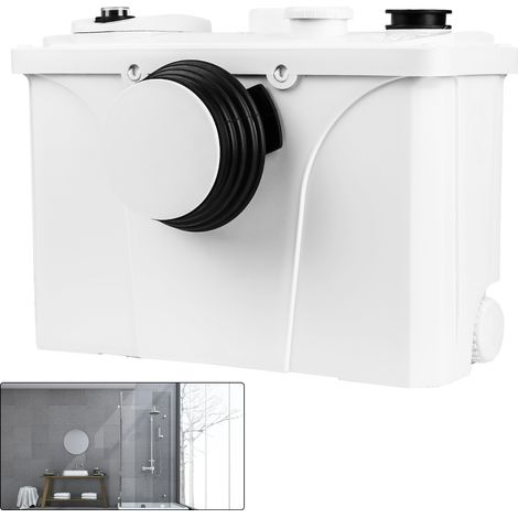 Randaco Pompe di sollevamento da 700 W, pompe per fognature, sanitari con pale in acciaio e flusso di carbonio, attive fino a 180 l/min per lavandino del bagno (1/5)