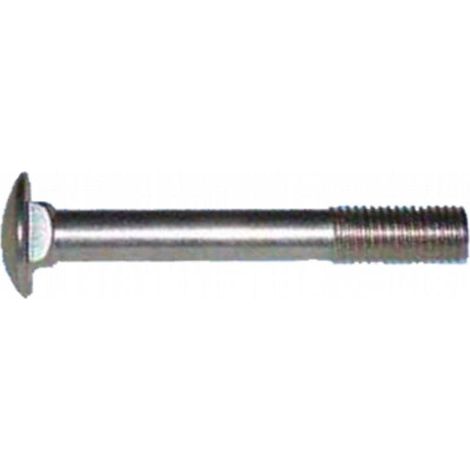 FPLUS tornillo din-603  6x 50 zinc. x100 , TORNILLO CABEZA REDONDA CON CUELLO CUADRADO • TUERCA HEXAGONAL • CALIDAD 4.8 •ZINCADO