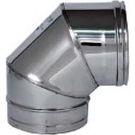 1PZ GOMITO A 90 ACCIAIO INOX AISI 304 MONOPARETE SPESSORE MM.0,5 - mm.100