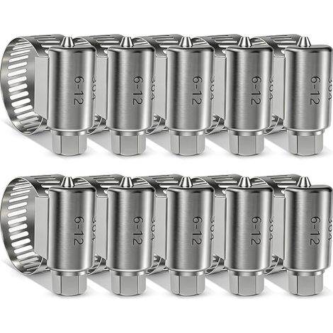 HG Power colliers de serrage 6–12 mm en acier inoxydable (1/5)