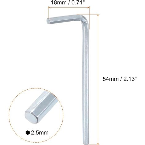 Hex Key 0.3 cm (1/4)