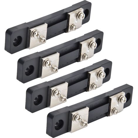 Kit de 4 ampèremètres shunt 50 A avec accessoires de remplacement (1/5)