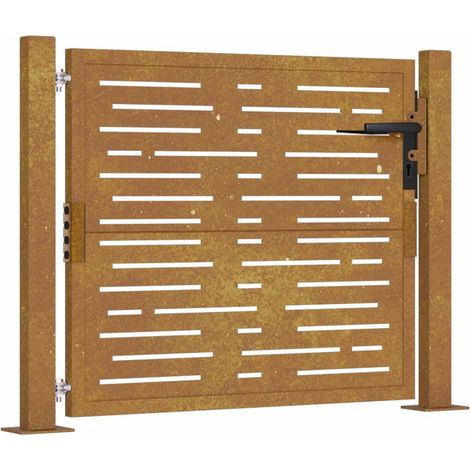 Maison Exclusive - Gartentor 100x75 cm Cortenstahl Quadratisches (1/5)