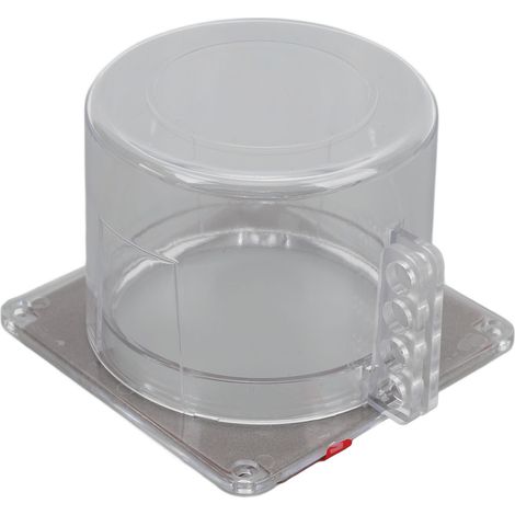 Couvercle de verrouillage transparent en plastique pour bouton d'arrêt d'urgence, protection visuelle pour la maintenance en cas de panne D60‑2 (1/5)