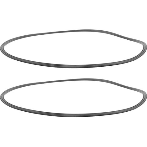Lot de 2 anneaux protection en caoutchouc noir pour pied tabouret bar (1/5)