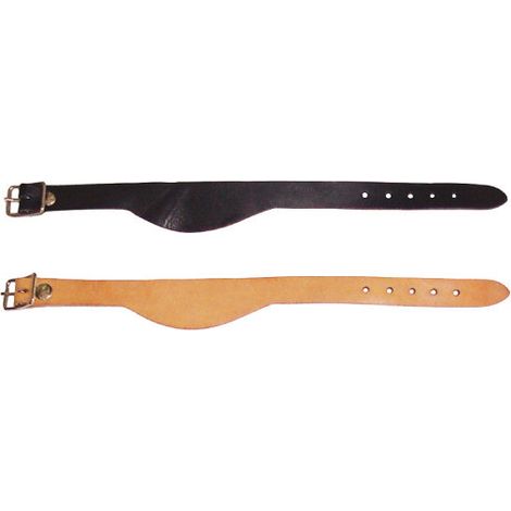 Taglia unica, Cognac Marrone Chiaro Naturale: Coppia di chiusure per fender western in cuoio