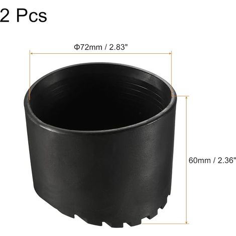 Ladder Feet Mat Rubber Round Telescopic Ladder Accessories Cushion Cover Cushion Ladder Protection Black (1/4)