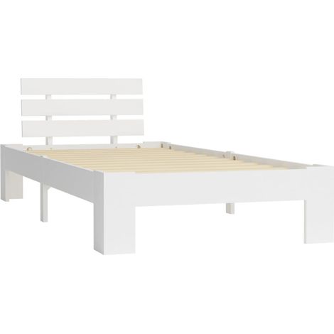 Maison Exclusive - Dormeuse Estraibile senza Materasso Bianca Legno Pino 90x200 cm