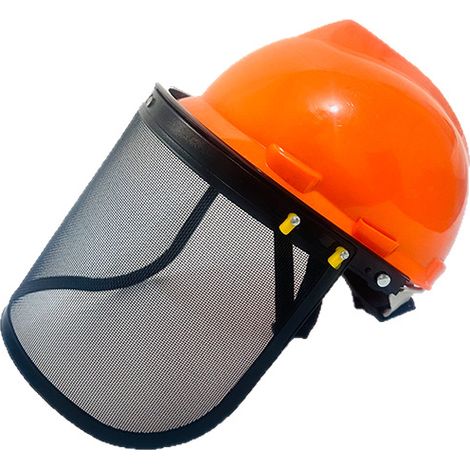 Knieschoner für Freischneider und Rasenmäher – Forstausrüstungsset mit Helm, Schürze, Schutzbrille, Maske und Hut für Garten- und Holzarbeiten