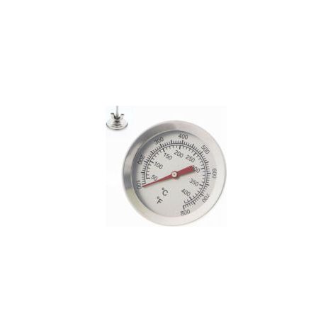 Termometro per barbecue in acciaio inox, termometri per barbecue, forni per pizza - Crezuo