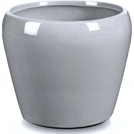Keramik Blumentopf 14,5 cm grau