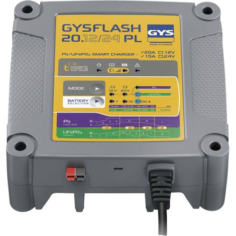 Cargador de bater铆a GYSFLASH 20.12/24PL GYS 026049GYS (1/3)