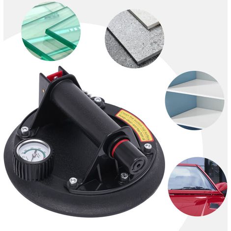 Suction Cup Glass Lifter, Max. 180kg Empty Capacity, Gas Lift, Tile Diameter 200mm (1/4)