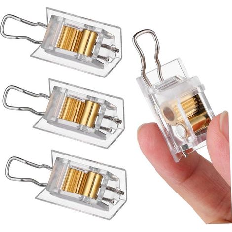 4 pièces Serrures à Cordon pour Store Vénitien Réutilisables Accessoires de Verrouillage Engrenage et Compatible Stores Enrouleurs (1/5)