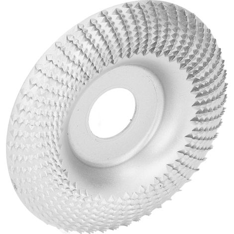 Schleif- und Formscheibe für Holz, Edelstahl, 22 mm silber, Winkelschleiferzubehör. (1/5)