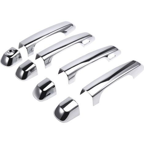 Manijas exteriores de las puertas para los modelos Toyota 4Runner 2010-2024: resistentes a los arañazos, decorativas y cromadas. (1/3)