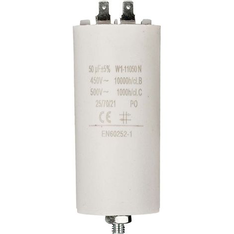 Nedis Multipack Kondensator / 50 uF / 450 V / Faston / 10 Stück - 10 Stück