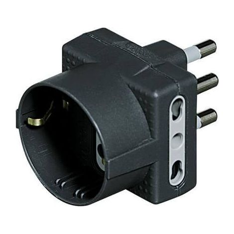 Adaptador enchufe bticino S3611GE 16 A 250 V antracita