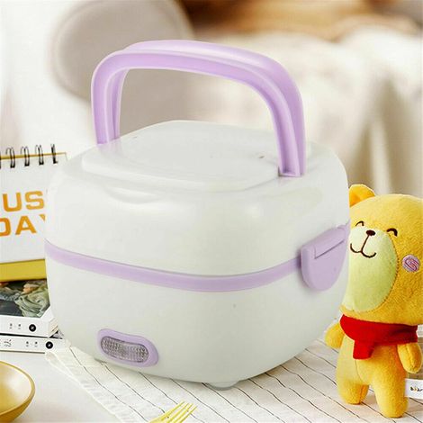 Mini cuociriso con funzione di mantenimento in caldo, cuociriso con cucchiaio, inserto per cottura a vapore da 1L e 200W, design multifunzionale per cucinare, cuocere a vapore e mantenere in caldo, co (1/5)