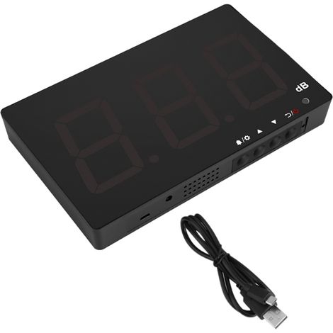 Sonomètre mural numérique – niveau sonore bruit – 30-130 dB – précision 1.5 dB – écran LCD (1/5)