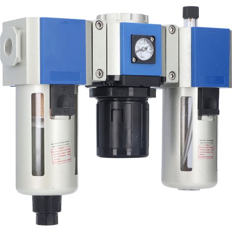 Filtre à air à 3 étages, régulateur de pression, lubrificateur à air comprimé, capacité du godet 160 cm³, GC400‑10 (1/5)