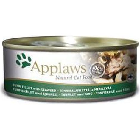 Alimento húmedo premium para gatos Applaws, 100 % atún y algas marinas, 156 g.