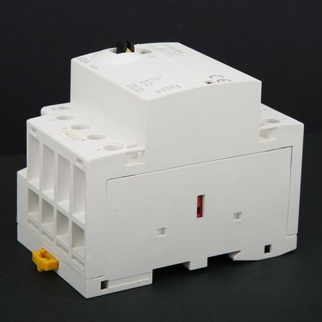 4P 63A 220V 50Hz DIN-Schienen-Wechselstromschütz für den Hausgebrauch mit manuellem Steuerschalter (4 normalerweise offene Kontakte) (1/5)