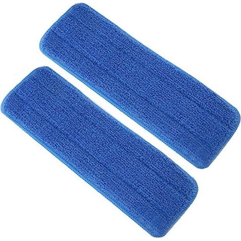 Juego de 2 fundas de microfibra de repuesto, ultra absorbentes y lavables, para suelos de madera y baldosa. (1/5)