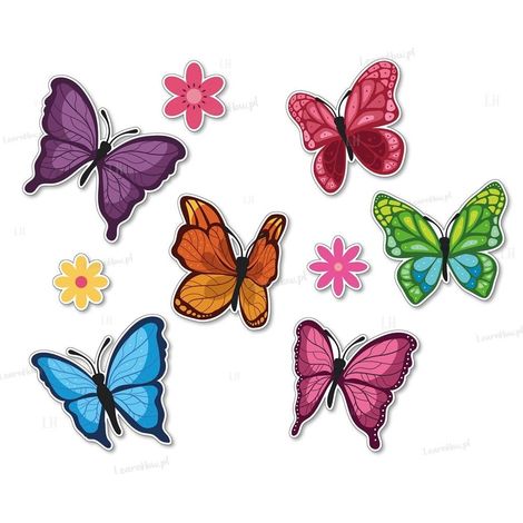 Decoración de ventanas: mariposas grandes
